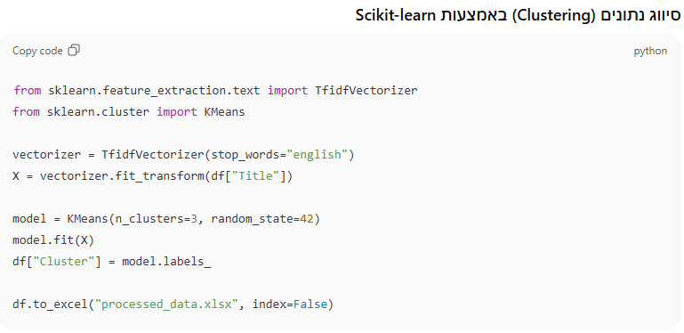 סיווג נתונים - אולסי מערכות - להמחשה