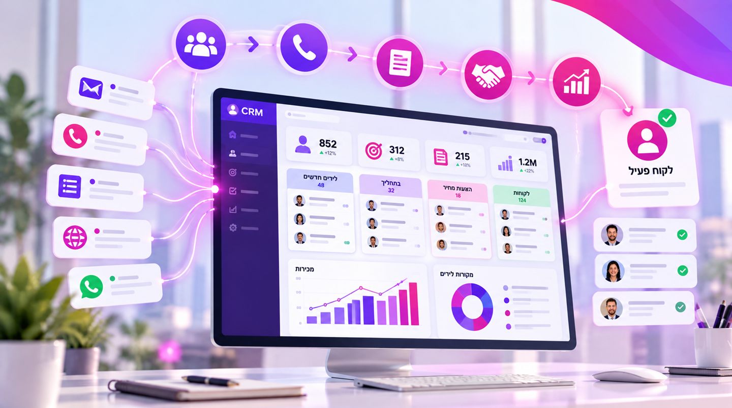 פיתוח מערכת CRM מותאמת אישית – אולסי מערכות