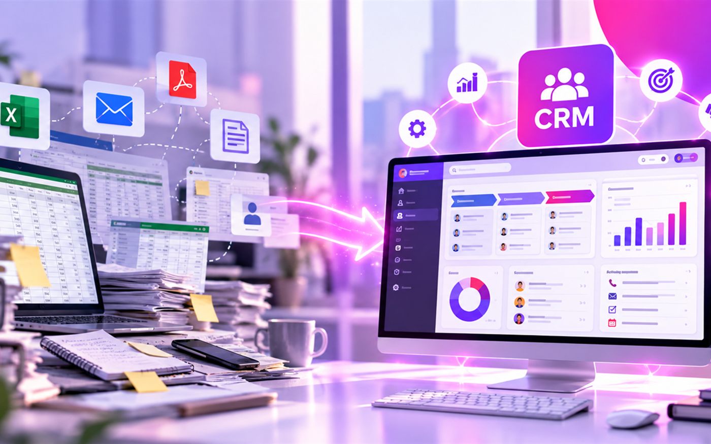 A custom CRM system that brings leads, customers and tasks together in one place